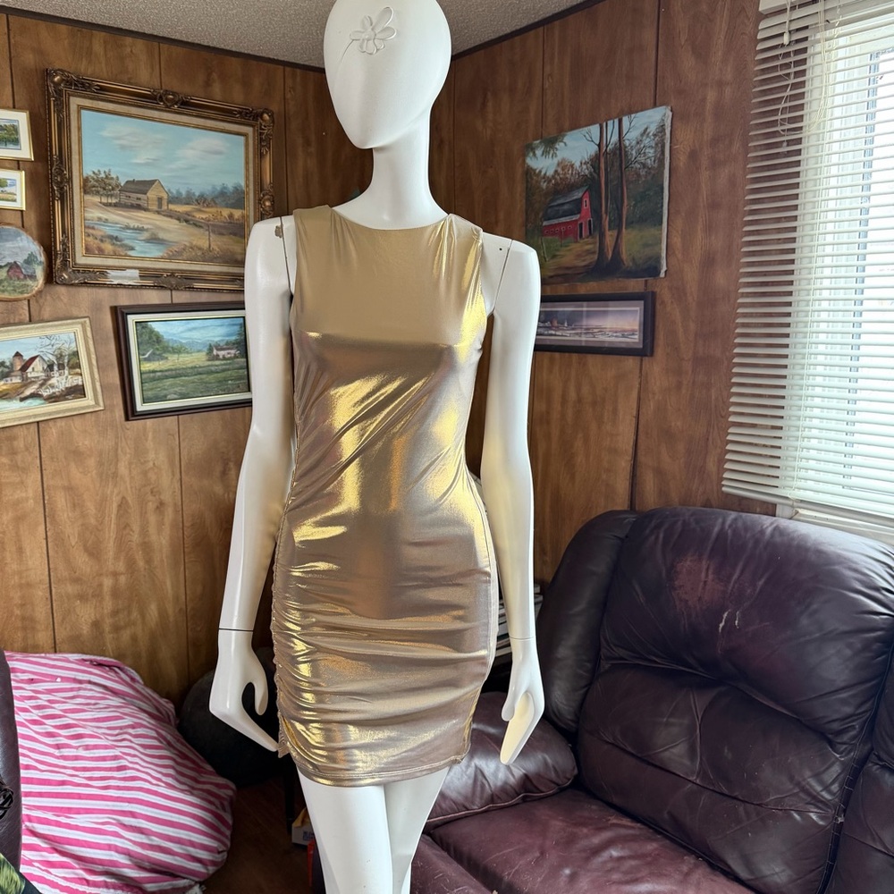 Refuge Metallic Dress